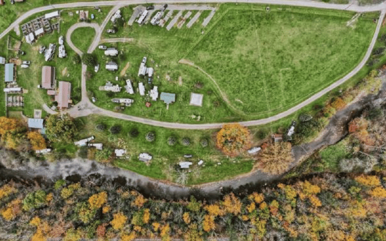 Ariel View of East Fork Campground