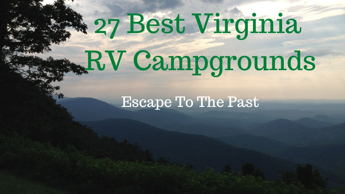 Sunrise view over the Blue Ridge Mountains - Best Virginia RV Campgrounds