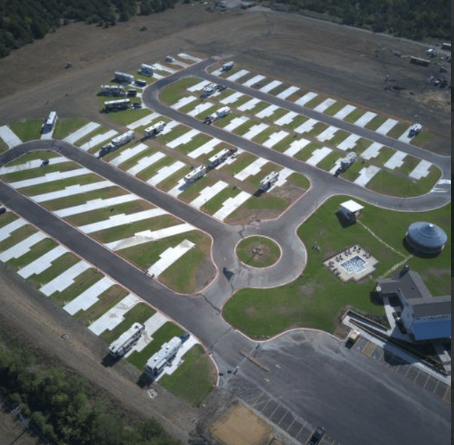 Aerial View of Chappell Hill RV Resort