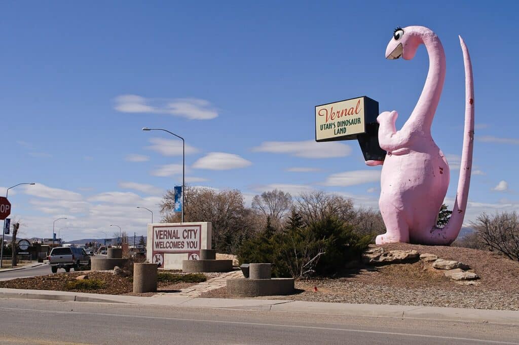 East Entrance to Vernal, Utah