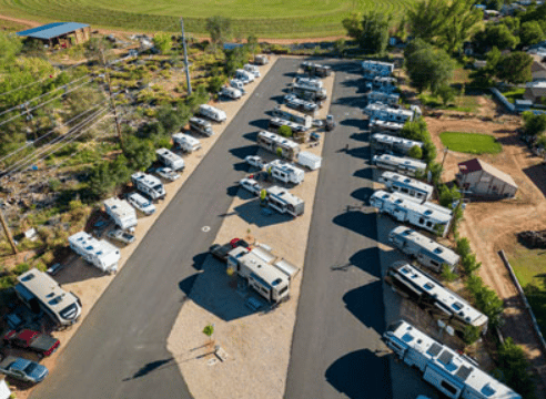 Aerial View of J & J RV Park