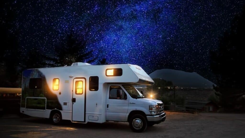 RV Starry Night Scene