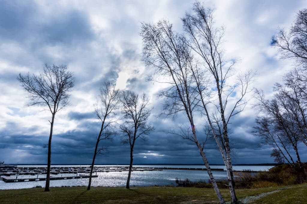 Washburn harbor on the Chequamegon Bay of Lake Superior